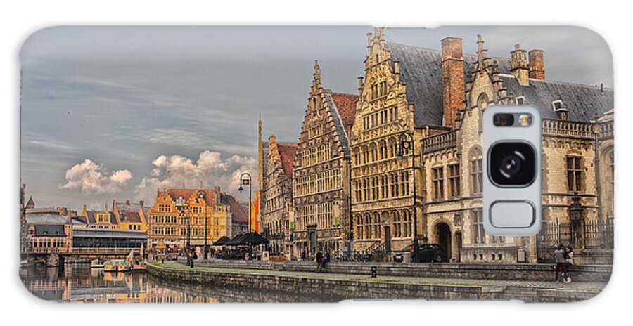 Ancient Galaxy Case featuring the photograph Sunset in Ghent by Patricia Hofmeester