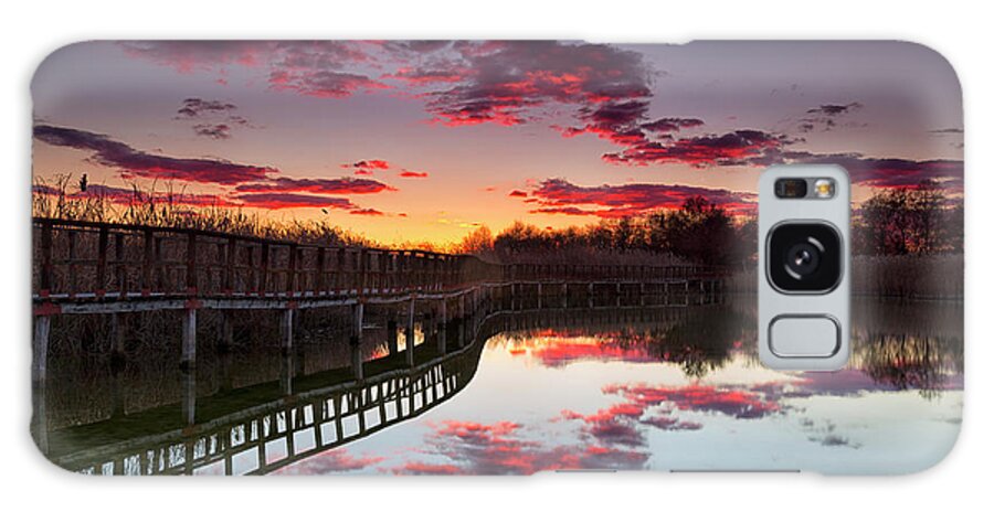 Wooden Galaxy Case featuring the photograph Sunset In National Park by David Santiago Garcia
