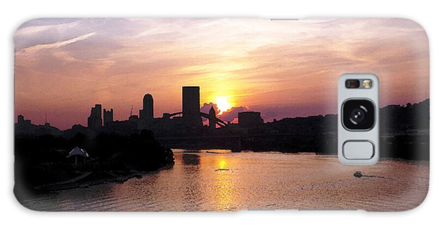 Sunset Galaxy Case featuring the photograph Sunset in Pittsburgh by Joyce Wasser