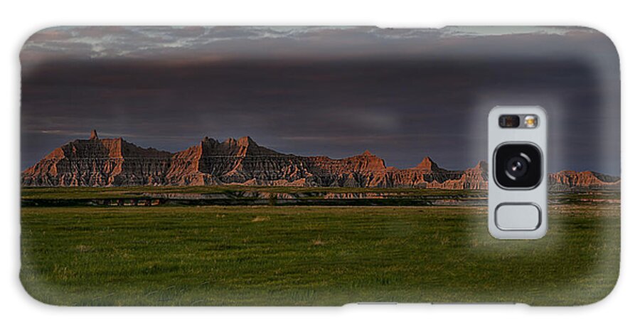 Badlands Galaxy Case featuring the photograph Sunset in the Badlands by Pam DeCamp