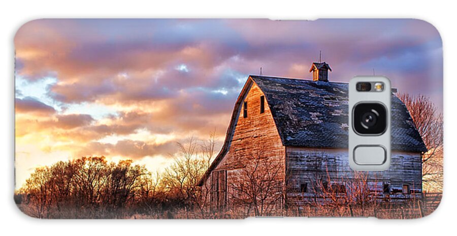 Barns Galaxy Case featuring the photograph Sunset in the Country by Nikolyn McDonald