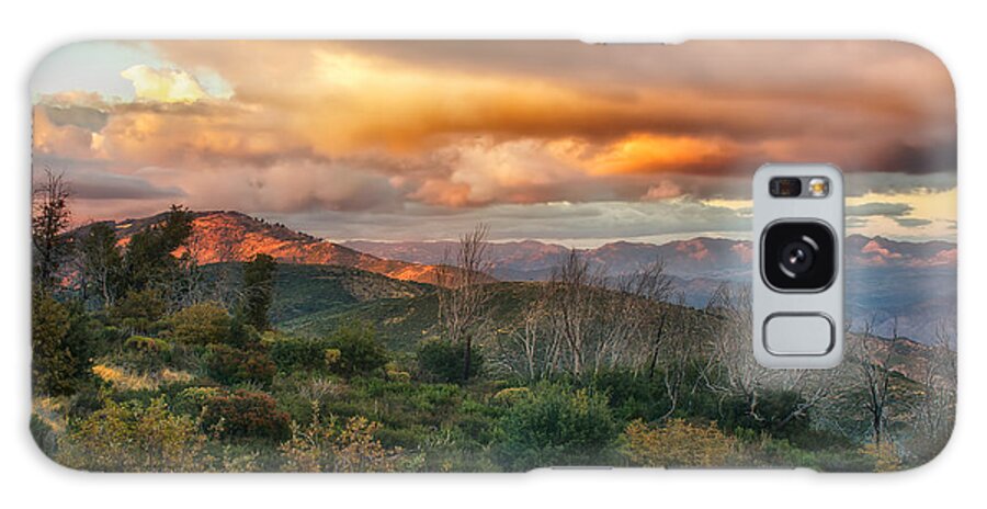 Sunset Galaxy Case featuring the photograph Sunset in the Mountains by Jennifer Magallon