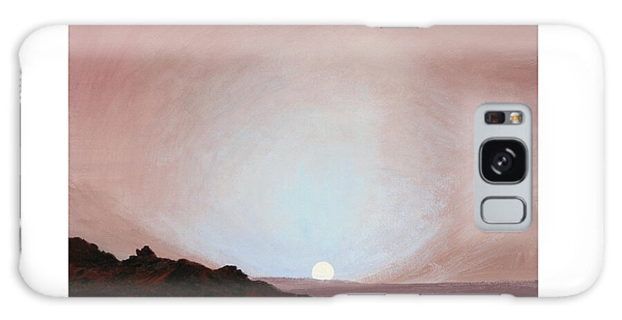 Sunset Galaxy Case featuring the painting Sunset On Mars by Masha Batkova