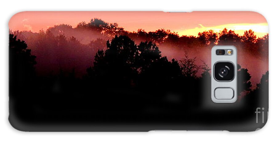 Sunset Galaxy Case featuring the photograph Sunset over Blue Horse Rescue by Rabiah Seminole