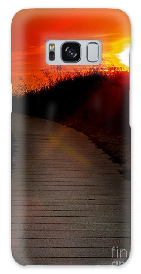 Ludington Galaxy Case featuring the photograph Sunset path by Randall Cogle
