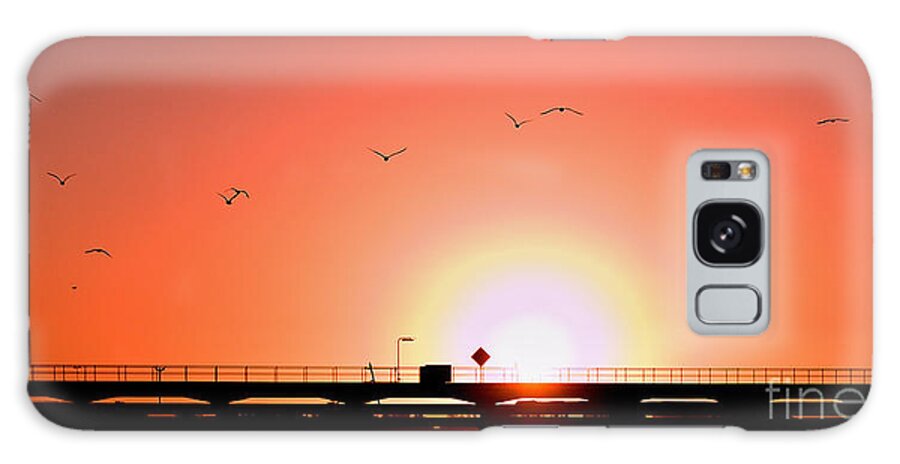 Silhouette Galaxy Case featuring the photograph Sunset Silhouette by Geoff Childs