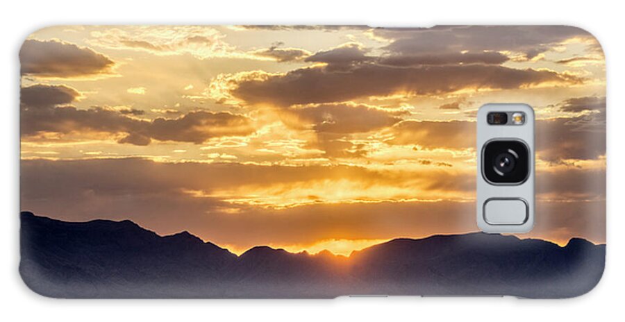 Tranquility Galaxy Case featuring the photograph Sunset Sky Over San Andreas Mountains by Don Smith