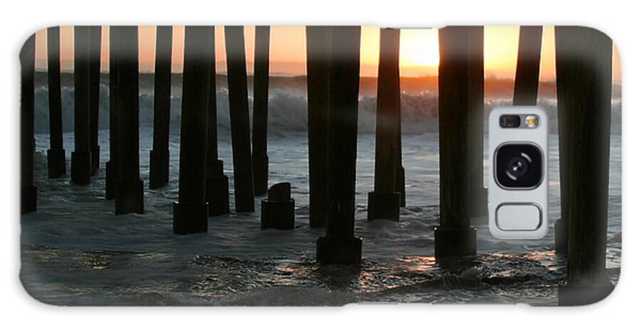 Ventura Galaxy Case featuring the photograph Sunset Under The Pier by Henrik Lehnerer