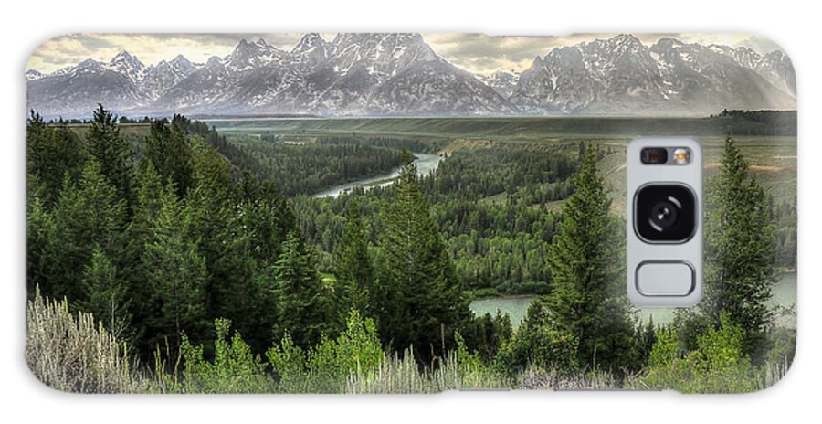 Tetons Galaxy Case featuring the photograph Sunstorm by Ryan Smith