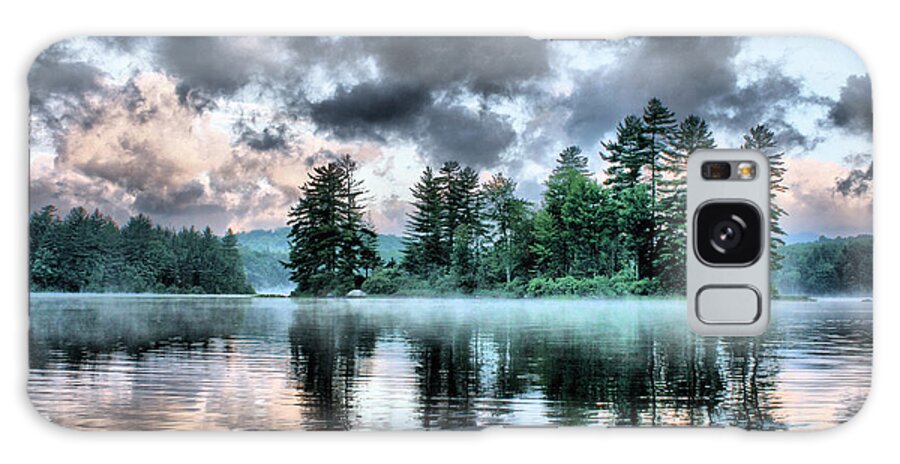 Surreal Galaxy Case featuring the photograph Surreal Adirondack Lake by Stan Reckard