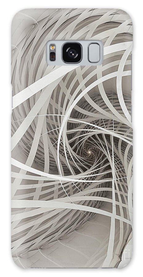 Fractal Galaxy S8 Case featuring the digital art Suspension Bridge-Fractal Art by Karin Kuhlmann