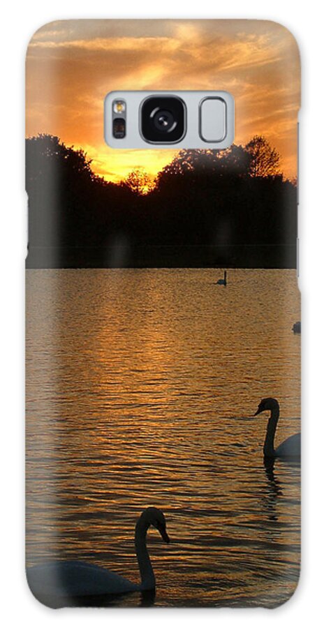 Swan Galaxy Case featuring the photograph Swan Lake by John Topman
