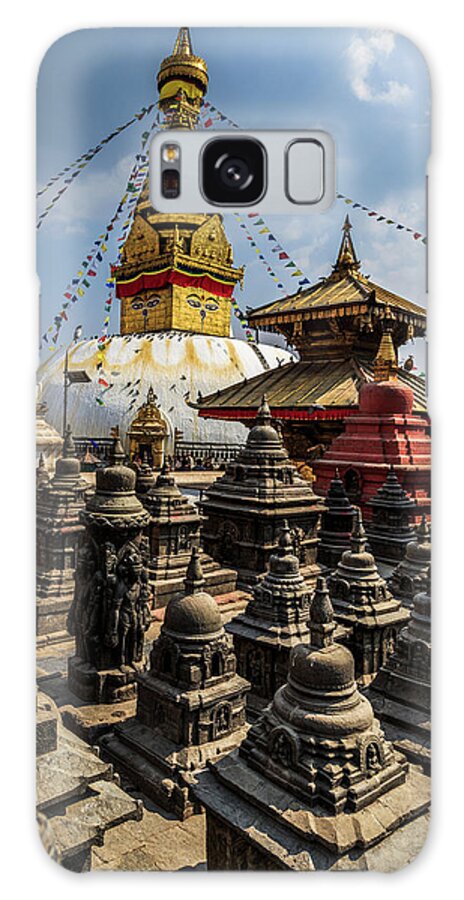 Tranquility Galaxy Case featuring the photograph Swayambhunath, Kathmandu, Nepal by Feng Wei Photography
