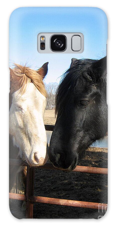 Horse Galaxy Case featuring the photograph Sweethearts by Wendy Coulson