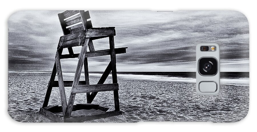 Life Guard Chair Galaxy Case featuring the photograph Swim At Your Own Risk by Mark Miller