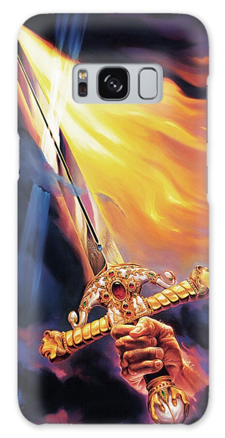 Jeff Haynie Galaxy Case featuring the painting Sword of the Spirit by Jeff Haynie