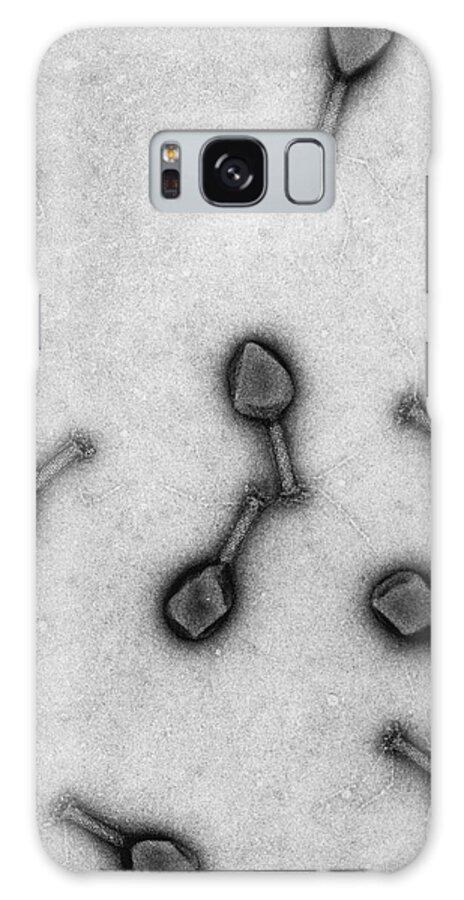 Science Galaxy Case featuring the photograph T4 Bacteriophages, Tem by Lee D. Simon