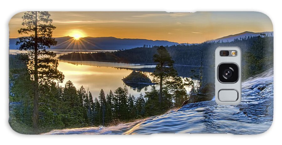 Landscape Galaxy Case featuring the photograph Tahoe Sunrise by Maria Coulson