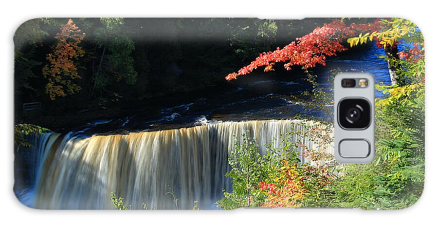Tahquamenon Falls Autumn Galaxy S8 Case featuring the photograph Tahquamenon Falls Autumn by Rachel Cohen