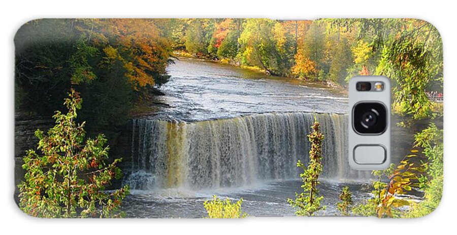 Waterfall Galaxy Case featuring the photograph Tahquamenon Falls in October by Keith Stokes