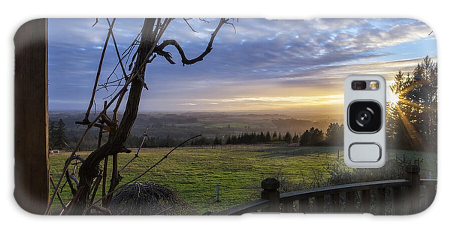 Sunset Galaxy Case featuring the photograph Taking it In by Belinda Greb