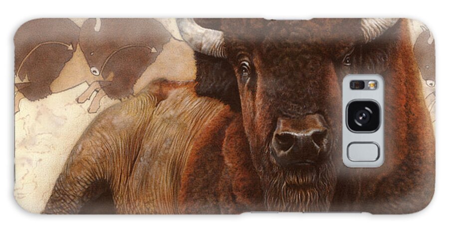 Buffalo Galaxy S8 Case featuring the painting Tatanka by Wayne Pruse