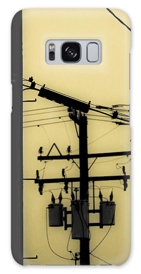 Telephone Pole Galaxy Case featuring the photograph Telephone Pole and Sneakers 5 by Scott Campbell