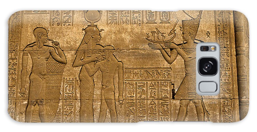 Denderah Galaxy Case featuring the photograph Temple at Denderah Egypt by Brenda Kean
