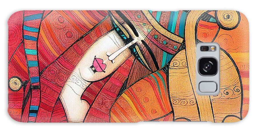 Albena Galaxy Case featuring the painting Tenderly by Albena Vatcheva