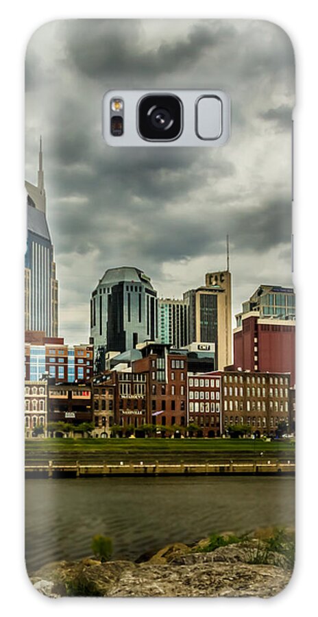Cumberland Galaxy Case featuring the photograph Tennessee - Nashville from across the Cumberland River by Ron Pate
