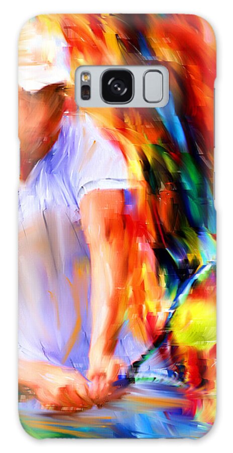 Tennis Galaxy S8 Case featuring the digital art Tennis II by Lourry Legarde