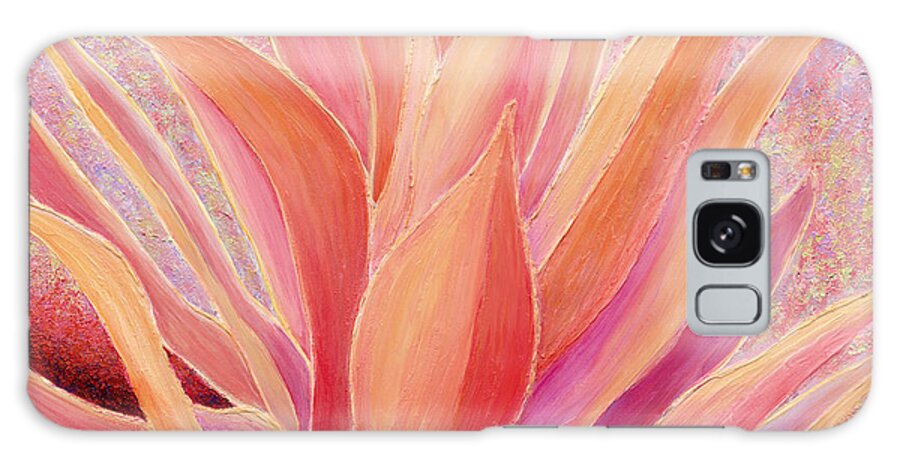 Succulent Galaxy S8 Case featuring the painting Tequila Sunrise by Sandi Whetzel