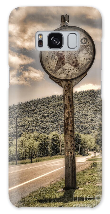 Texaco Sign Galaxy Case featuring the photograph Texaco Sign by Arttography LLC