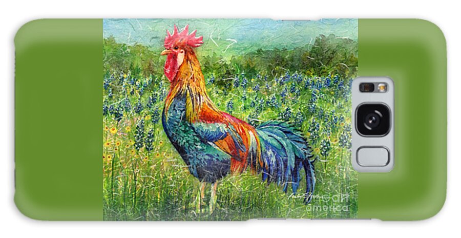 Rooster Galaxy Case featuring the painting Texas Glory by Hailey E Herrera