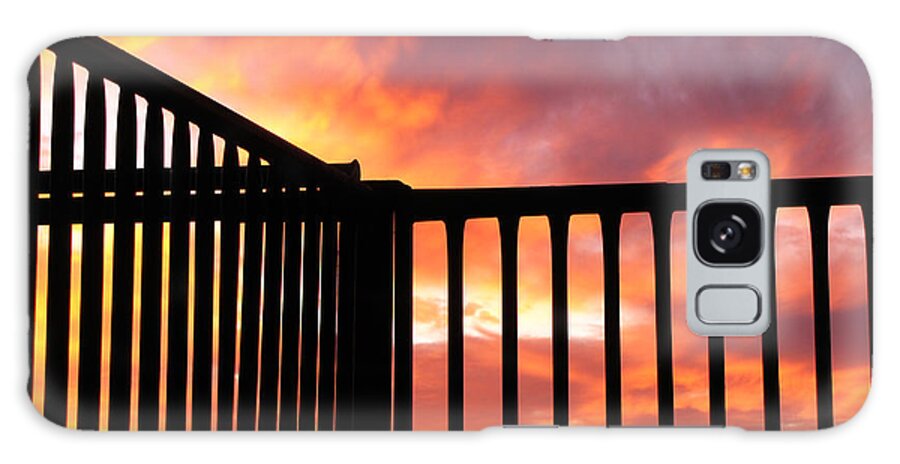 Texas Sunset Photograph Print Galaxy Case featuring the photograph Texas Heat by Lucy VanSwearingen