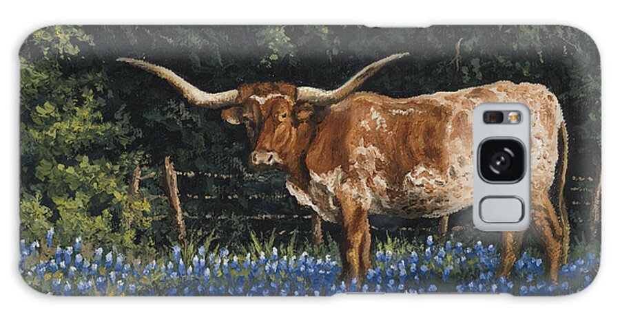 Texas Longhorn Galaxy Case featuring the painting Texas Traditions by Kyle Wood