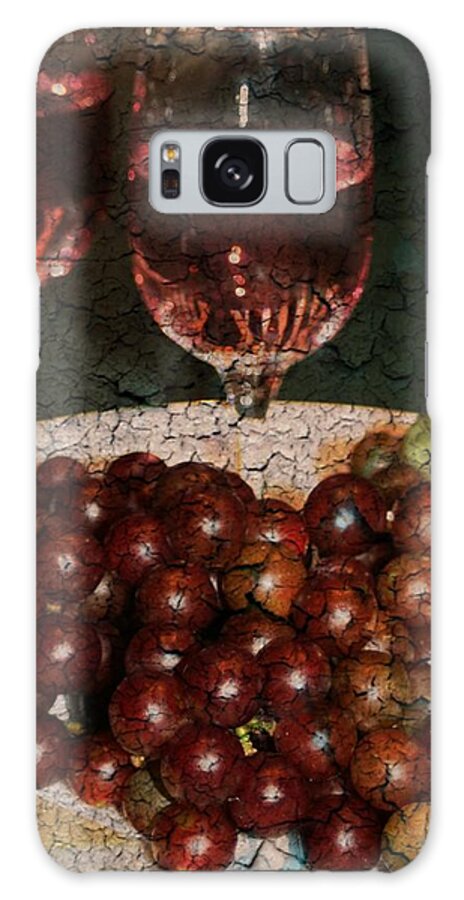 Textured Galaxy Case featuring the photograph Textured Grapes by Barbara S Nickerson