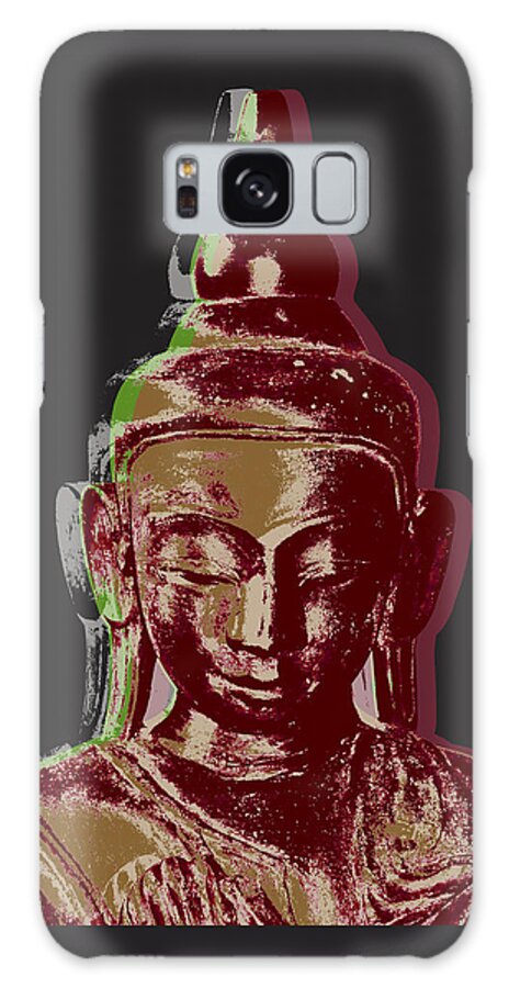 Pop Art Galaxy Case featuring the digital art Thai Buddha #3 by Jean luc Comperat