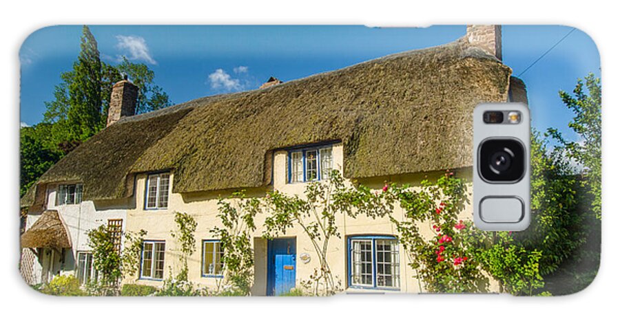 Dunster Galaxy Case featuring the photograph Thatched Cottage in Dunster Somerset by David Ross