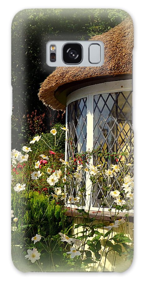Selworthy Galaxy S8 Case featuring the photograph Thatched Cottage Window by Carla Parris