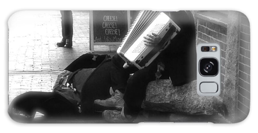Music Galaxy Case featuring the photograph The Accordion Player by Pat Exum