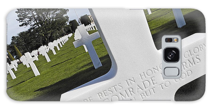 American Cemetary Galaxy Case featuring the photograph The American Cemetary in Normandy by Doug Davidson