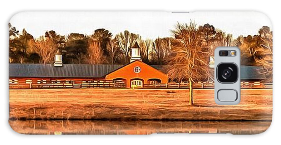 The Barn Galaxy Case featuring the photograph The Barn by CarolLMiller Photography