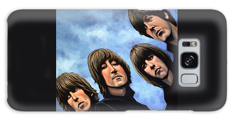 The Beatles Galaxy Case featuring the painting The Beatles Rubber Soul by Paul Meijering