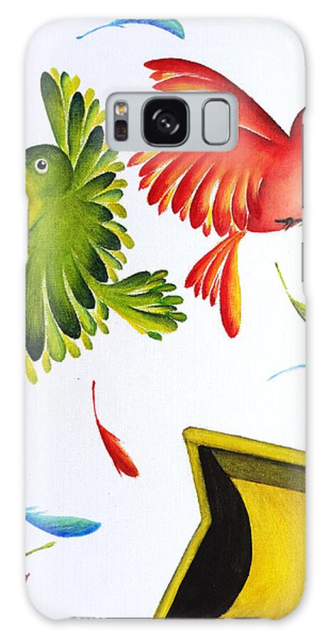 Bird Galaxy Case featuring the painting The Best Scarecrow by Oiyee At Oystudio