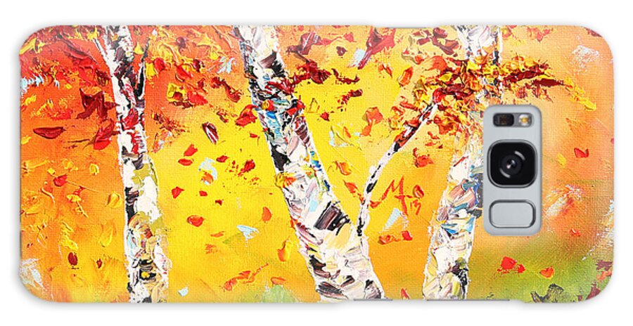 Autumn Galaxy Case featuring the painting The Change by Meaghan Troup