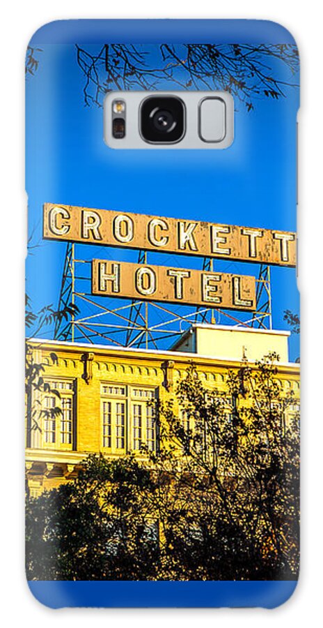 Alamo Galaxy Case featuring the photograph The Crockett Hotel by Melinda Ledsome