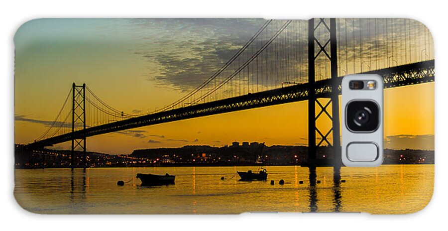 25 April Bridge Galaxy Case featuring the photograph The Dawn of Day I by Marco Oliveira