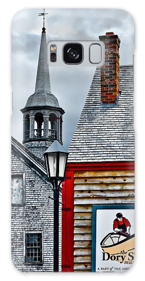 Shelburne Galaxy Case featuring the photograph The Dory Shop in Shelburne Nova Scotia by Ginger Wakem