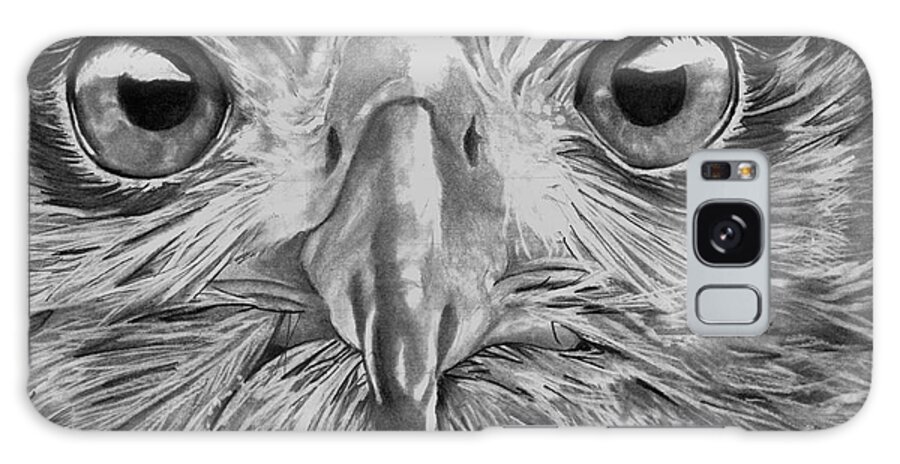 Graphite Galaxy Case featuring the drawing The Eyes Are On You by Bill Richards